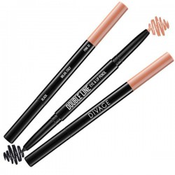 Карандаш для глаз Divage Дабл Лайн для глаз и губ двусторонний автоматический 02