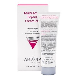 Мульти-крем Aravia Professional с пептидами и антиоксидантным комплексом 50 мл