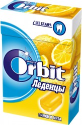 Леденцы 35 г Orbit лимон и мята