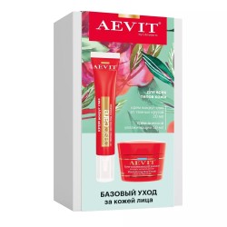 Набор подарочный Librederm Аевит Базовый уход за кожей лица - крем увлажняющий дневной + крем вокруг глаз от темных кругов 50 мл + 20 мл