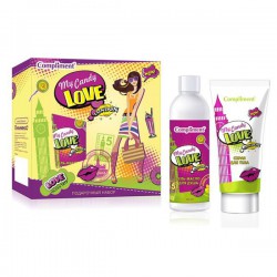 Набор подарочный Compliment Май Кэнди Лав №1340 Лондон гель-масло для душа + скраб для тела + картинка переводная 250 мл + 200 мл