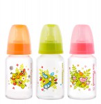 Бутылочка для кормления, Мир детства 125 мл арт. 11210 полипропиленовая с силиконовой соской