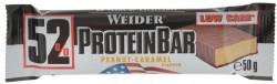 Батончик Weider 50 г 52% Протеин бар арахис-карамель