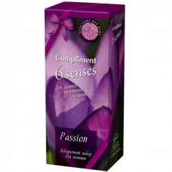 Набор подарочный Compliment 6 Сенсес №965 Пашн гель для душа + полотенце 400 мл
