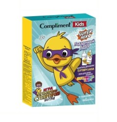 Набор подарочный Compliment №1907 кидс суперхероу c ароматом жвачки пена для душа+шампунь для волос+игра 200 мл + 200 мл