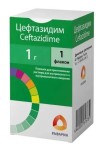 Цефтазидим, порошок для приготовления раствора для внутривенного и внутримышечного введения 1 г 1 шт флаконы