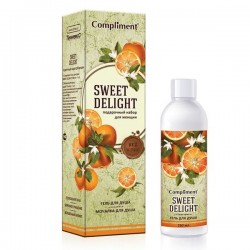 Набор подарочный Compliment Свит Делайт №1360 гель для душа + мочалка 250 мл