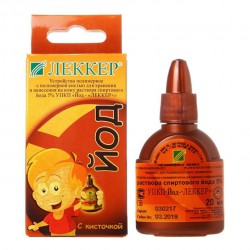 Леккер+ Йод 5% с кисточкой 20 мл