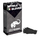 Перчатки нитриловые нестерильные, Elegreen (Элегрин) 7.8 г р. M 50 шт арт. ПНЧЭ-М/50 плотные неопудренные пара черные коробка 2400001858309