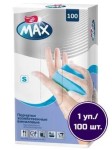 Перчатки хозяйственные виниловые, Dr. Max (Доктор Макс) р. S 100 шт CH-144-W100-S01