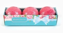 Набор шипучей соли для ванн Laboratory Katrin Хэппи энд Ко (3 шарика по 60 г)