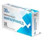 Мирапримед, таблетки покрытые пленочной оболочкой 30 мг 28 шт