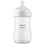 Бутылочка для кормления, Philips Avent (Филипс Авент) 260 мл SCY903/01 Нейчерал Респонс из полипропилена с силиконовой соской средний поток 1 мес