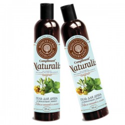Гель для душа Compliment Натуралис освежающий эффект масло жожоба и мята 335 мл