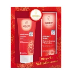 Набор подарочный Weleda Гранат молочко для тела + гель для душа 200 мл + 200 мл