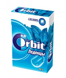 Леденцы 35 г Orbit натуральная мята