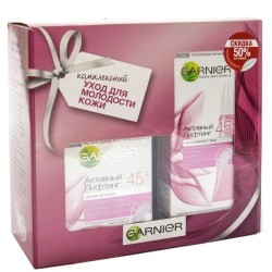 Набор Garnier крем для лица Клетки молодости дневной 45+ активный лифтинг + крем для глаз Клетки молодости активный лифтинг 45+ 50 мл + 15 мл