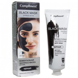 Экспресс-маска для лица Compliment Детокс и сияние черная моментальная 80 мл