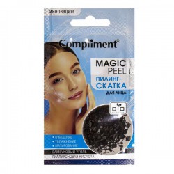 Пилинг-скатка для лица Compliment Мэджик Пил бамбуковый уголь и гиалуроновая кислота 7 мл